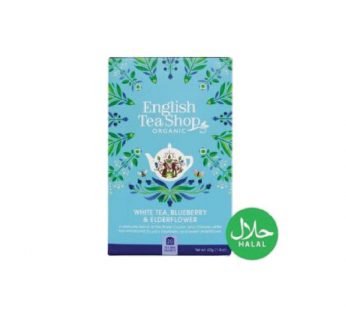ENGLISH TEA SHOP (UK) – OG WHITE TEA BLUEBERRY & ELDERFLOWER – 30G